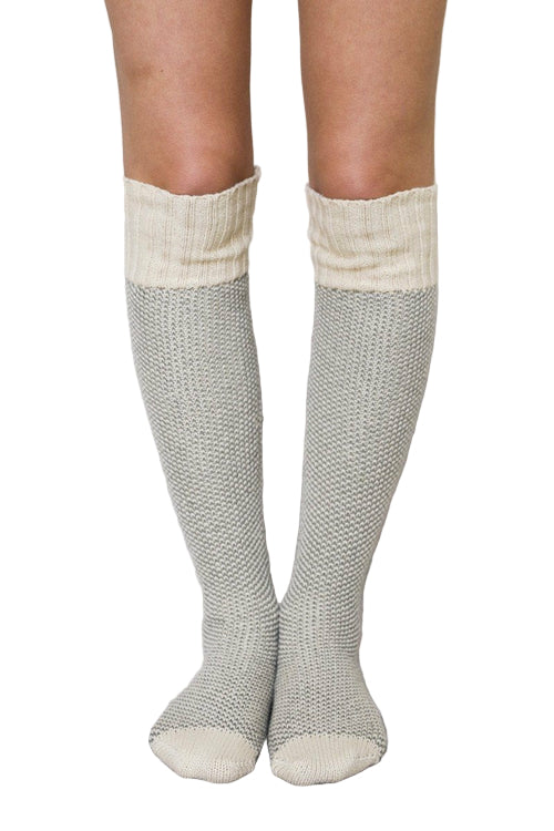 Cozy Ribbed Knit Lounge Socks