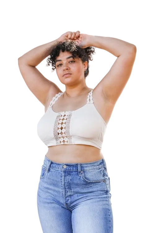 Eye Lace Applique Bralette