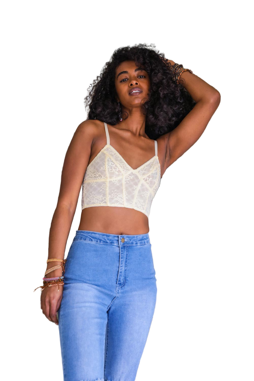 Lace Longline Corset Bralette