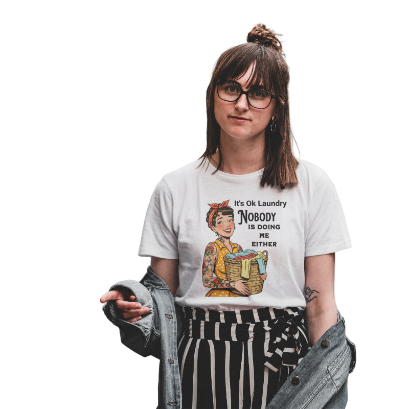 Vintage Laundry Humor Graphic Tee
