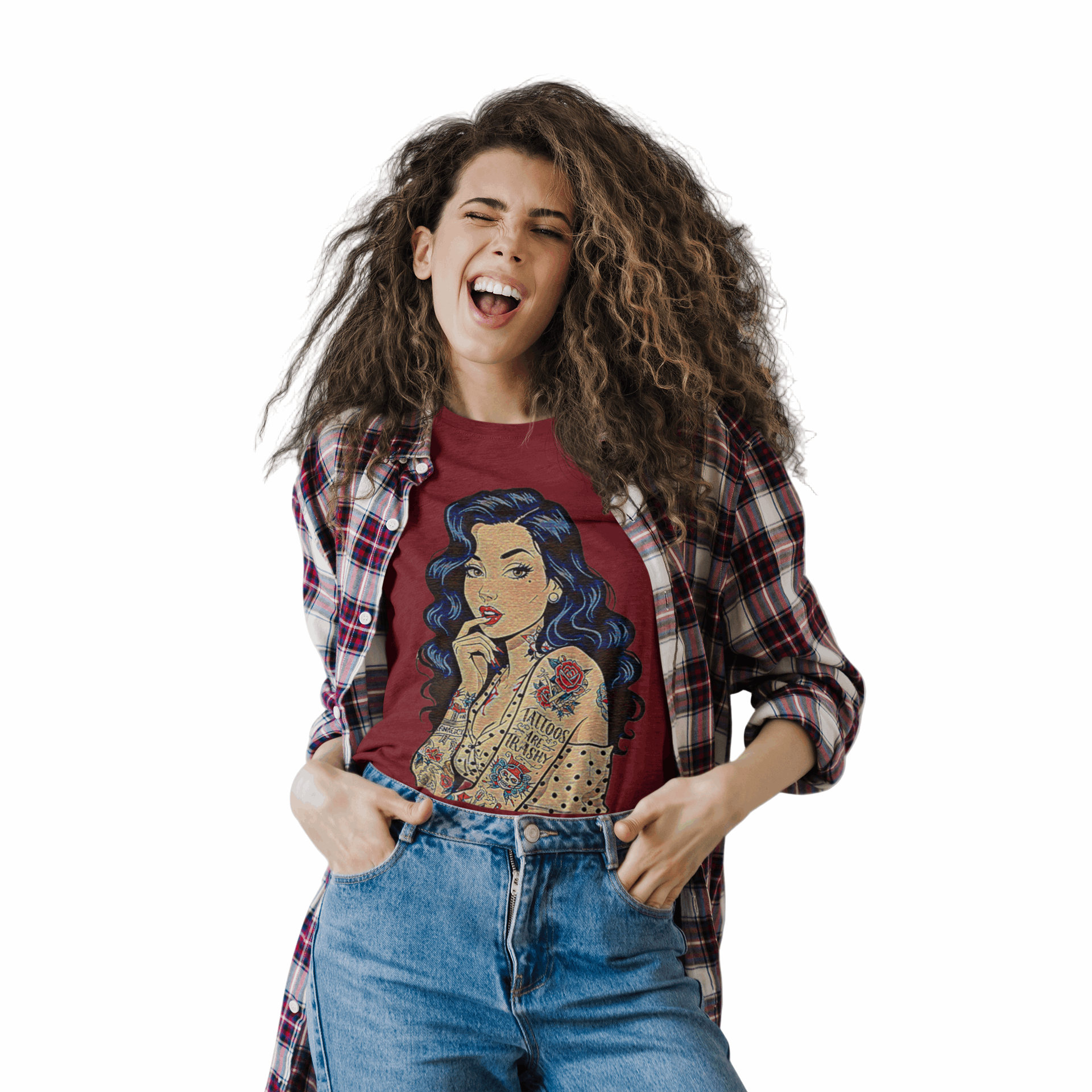 Vintage Tattoo's Are Trashy Pin Up Graphic Tee