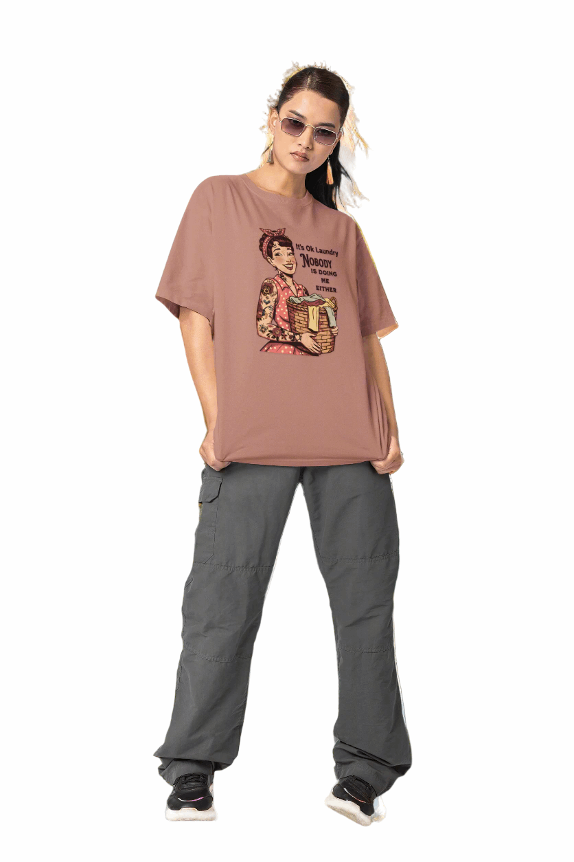 Vintage Laundry Humor Graphic Tee