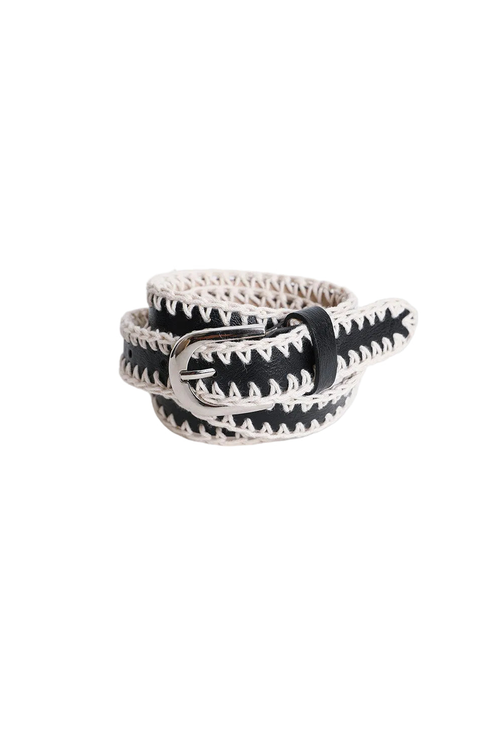 Crochet Vegan Leather Belt