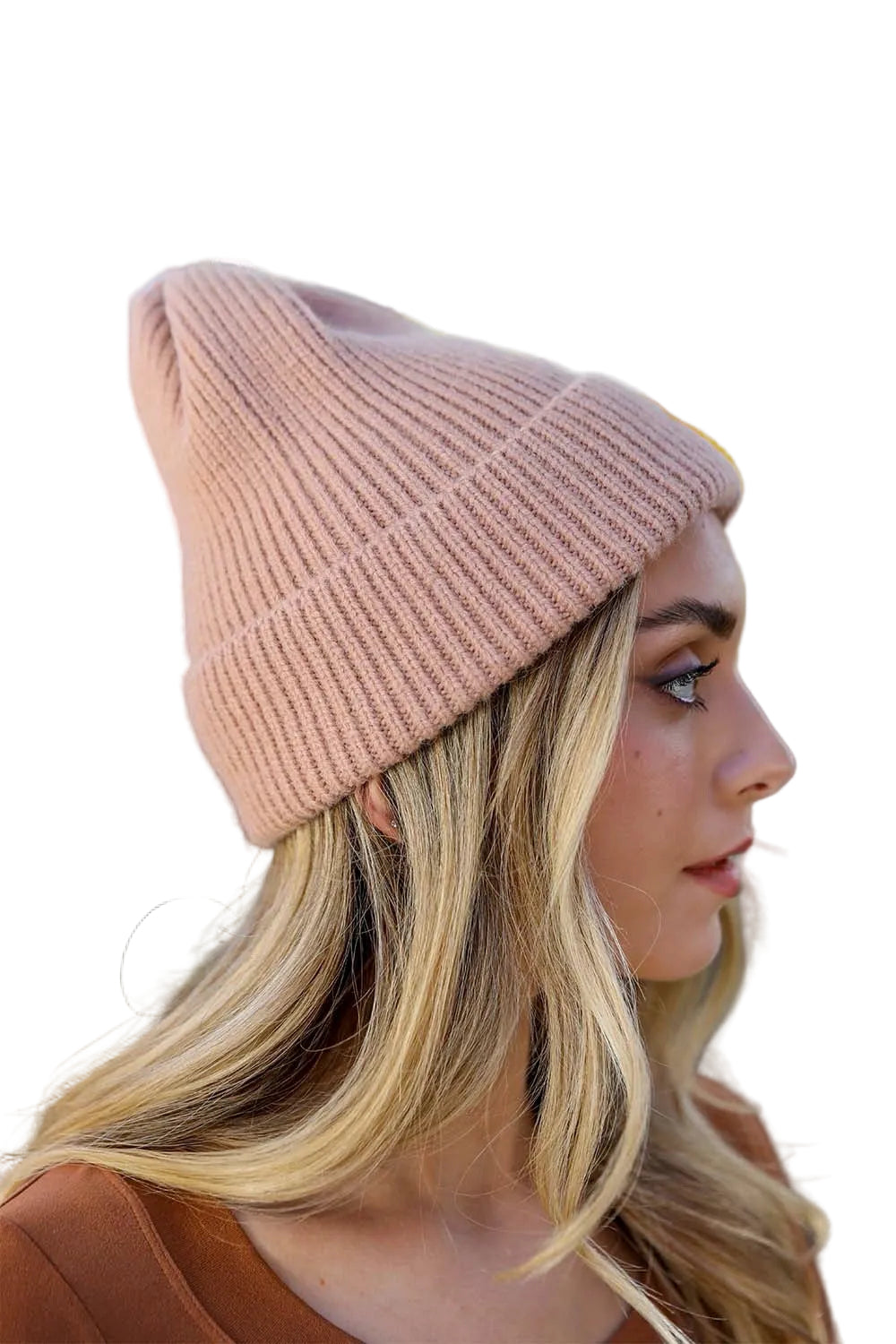 Smiley Face Ribbed Beanie 🙂
