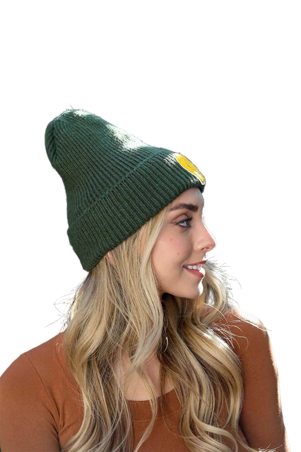Smiley Face Ribbed Beanie 🙂