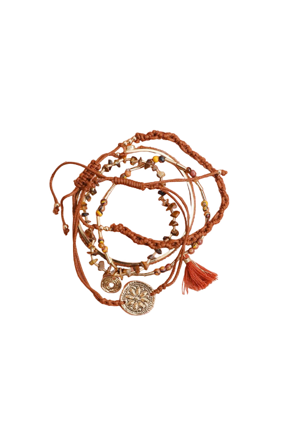 Unique Tiger Eye Beads Stackable Bracelet