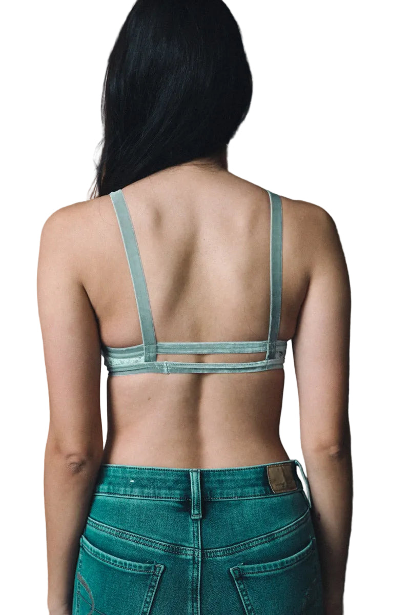 Dainty Crushed Velvet Bralette