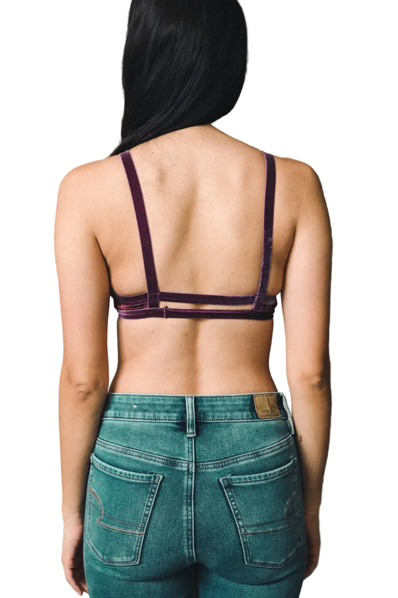 Dainty Crushed Velvet Bralette
