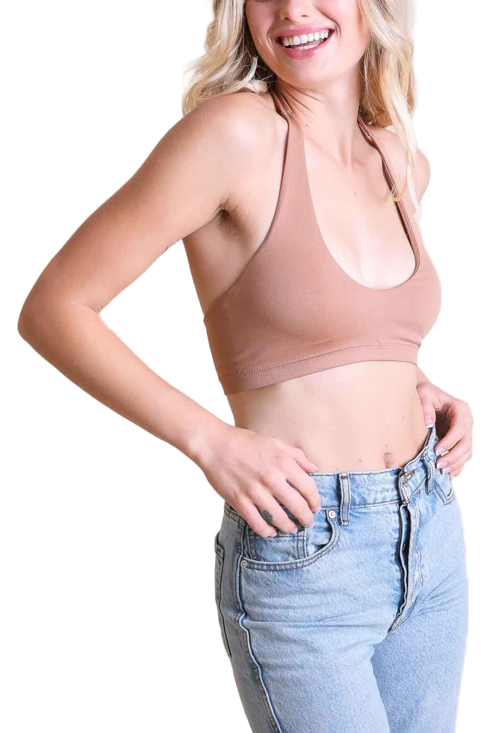 Solid Halter Bralette