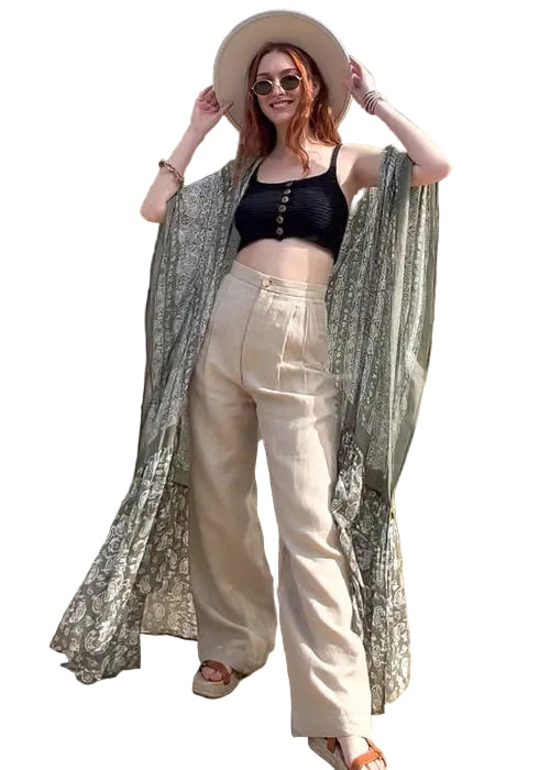 Paisley Free Flow Kimono