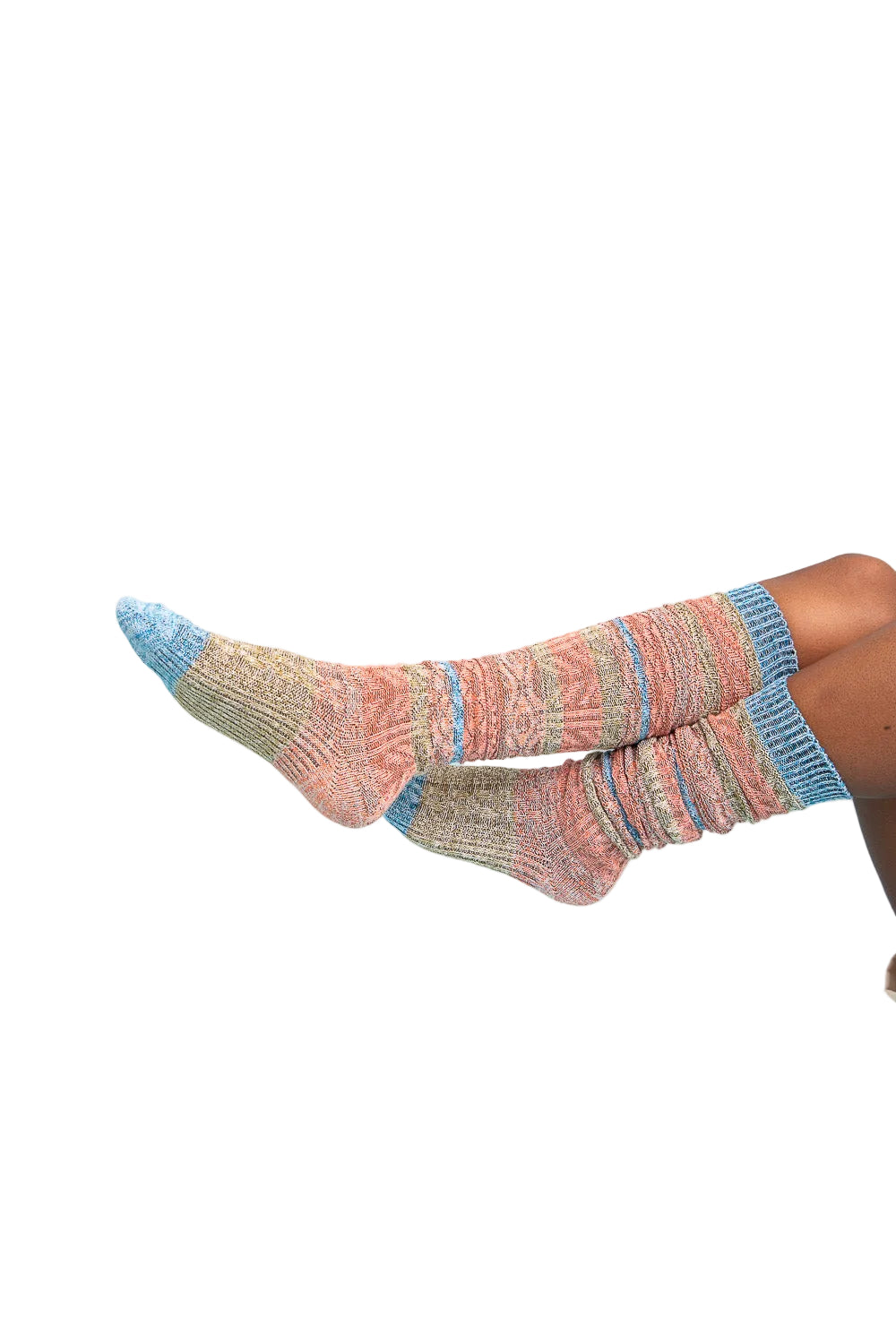 Boho Stripe Boot Socks