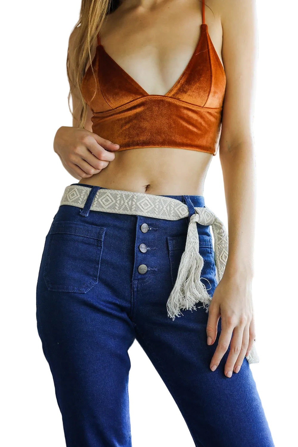 Aztec Waist Tie Belt