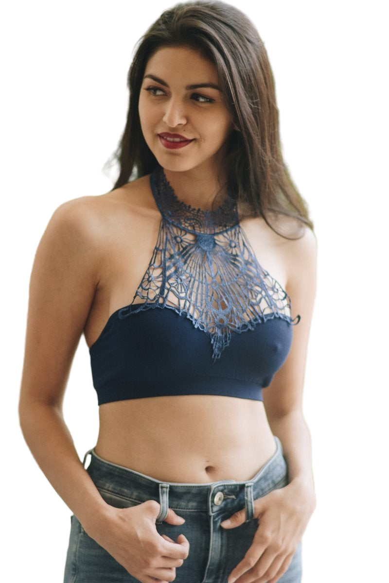 Baroque High Neck Bralette