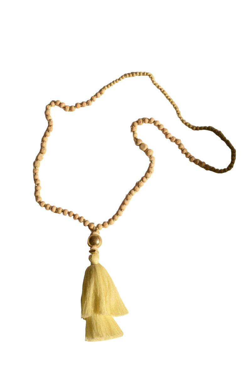 Bohemian Beaded Tassel Necklace
