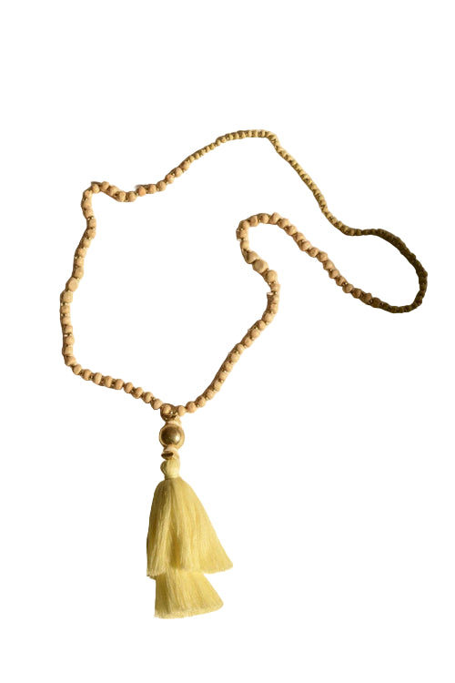 Bohemian Beaded Tassel Necklace