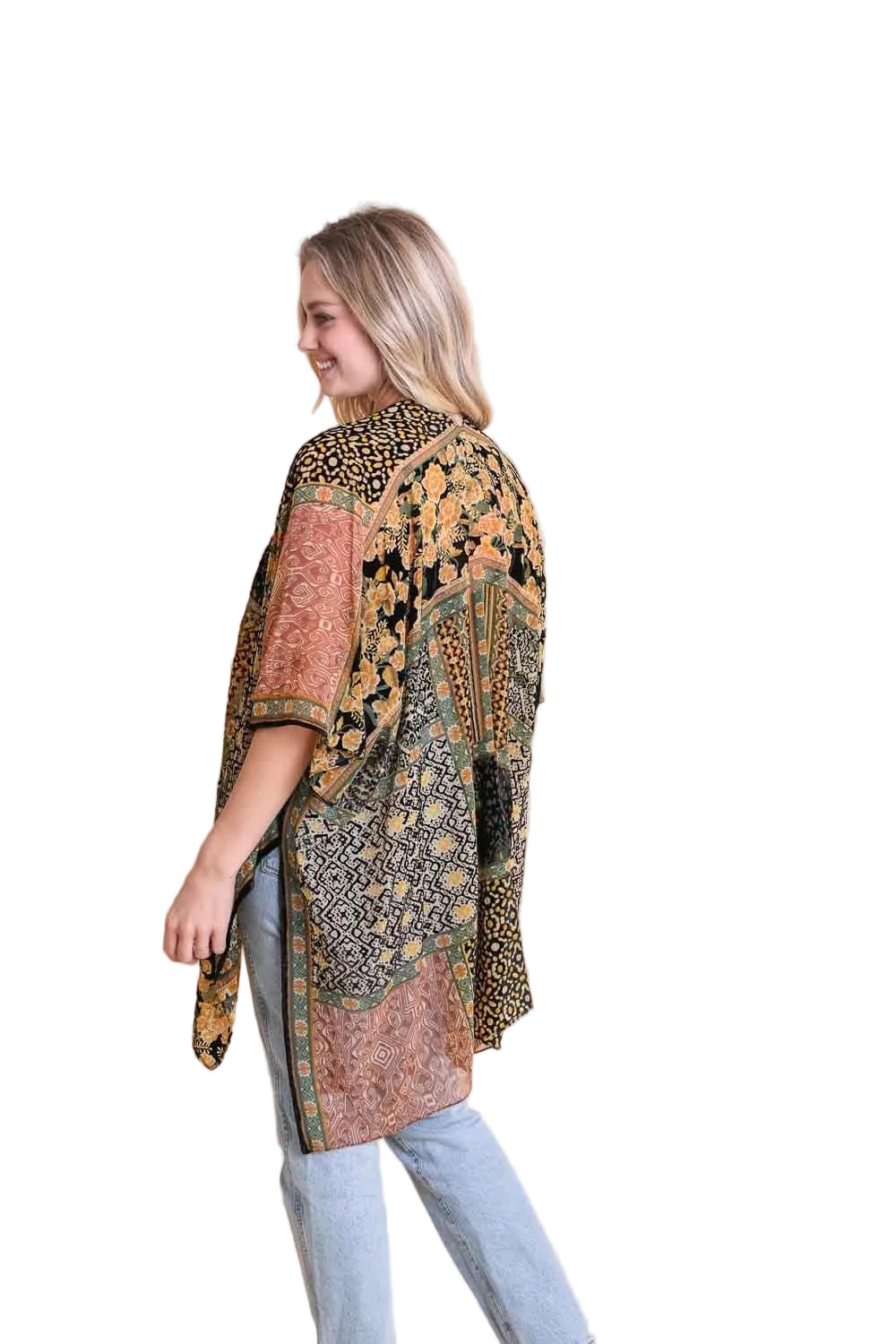 Bohemian Burnout Velvet Kimono