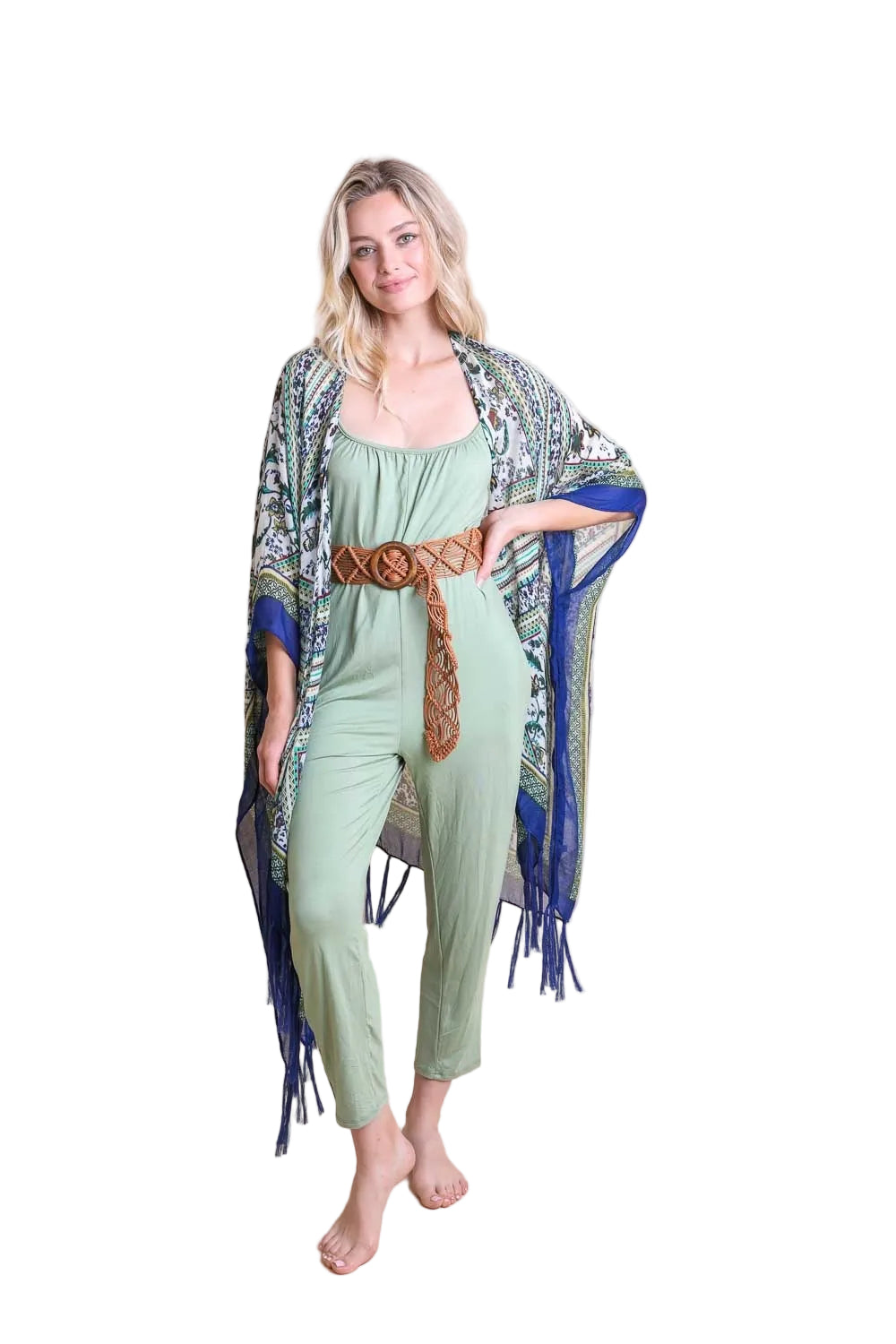 Bohemian Diamond Tassel Kimono