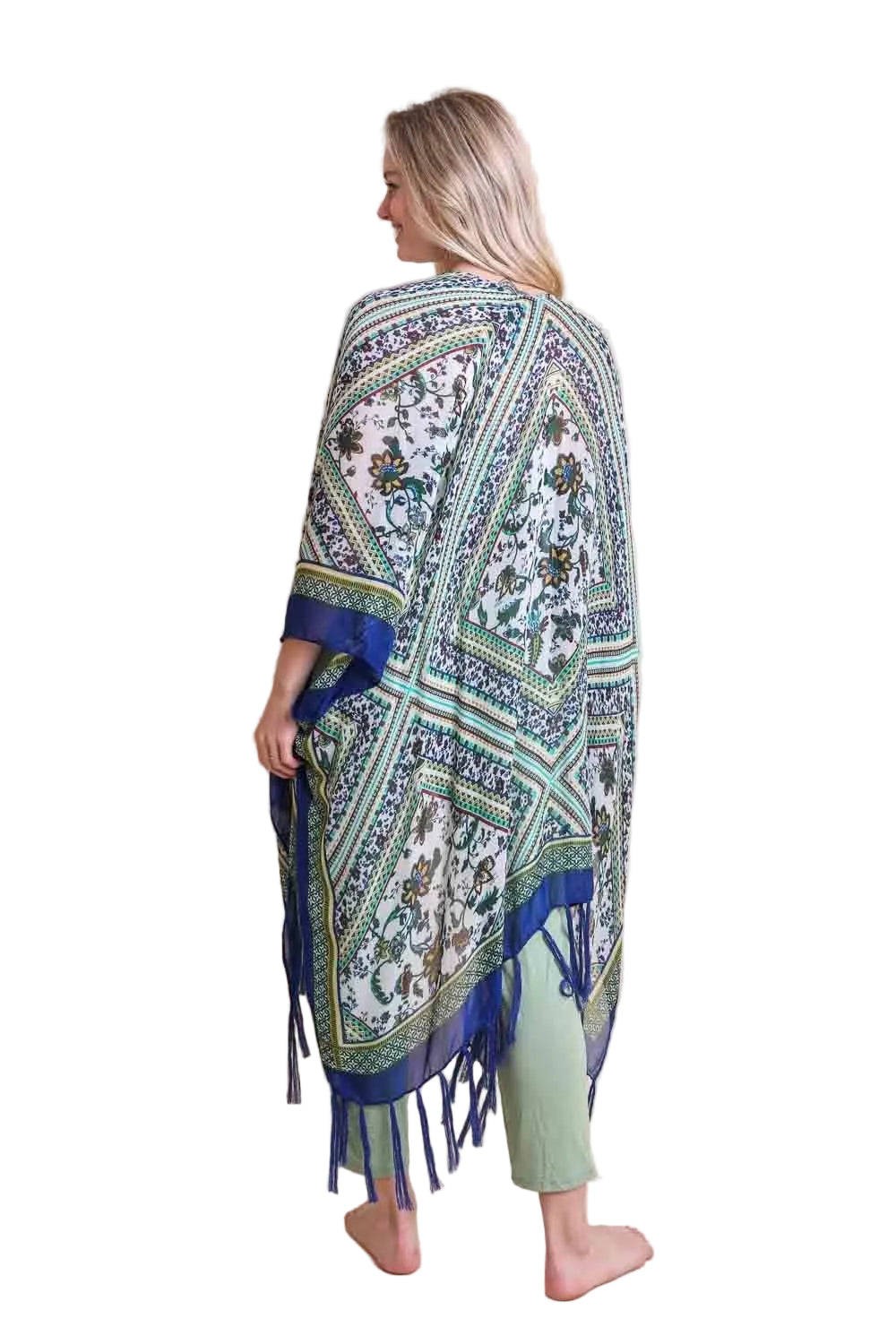 Bohemian Diamond Tassel Kimono