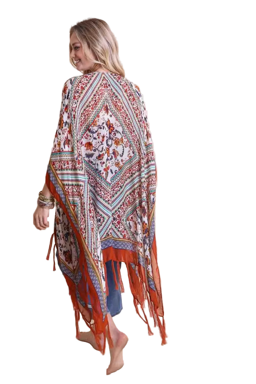 Bohemian Diamond Tassel Kimono