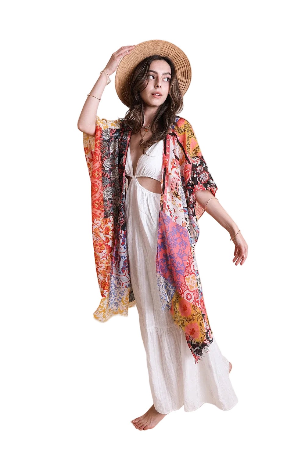 Boho Patchwork Kimono