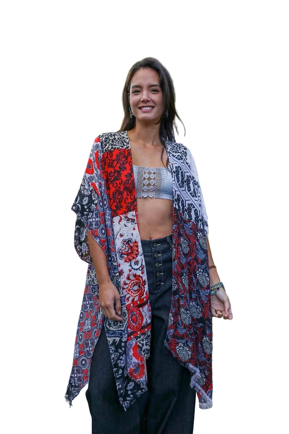 Boho Patchwork Kimono