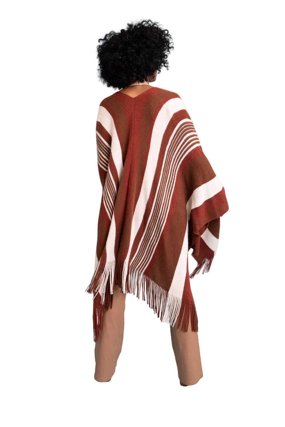 Boho Chic Frayed Edge Ruana