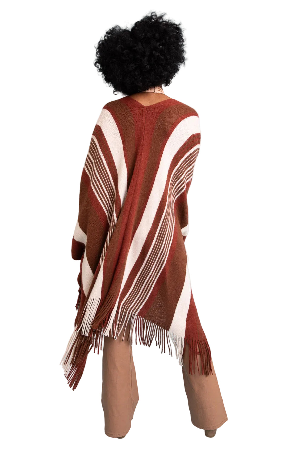 Boho Chic Frayed Edge Ruana