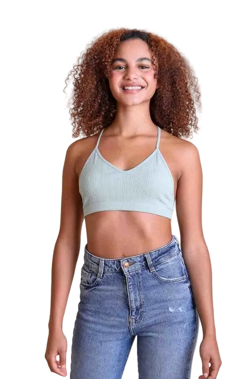 Tattoo Back Bralette – Seamless Design with Mesh Detail