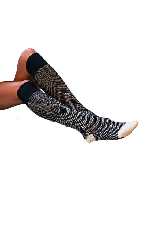 Cozy Ribbed Knit Lounge Socks