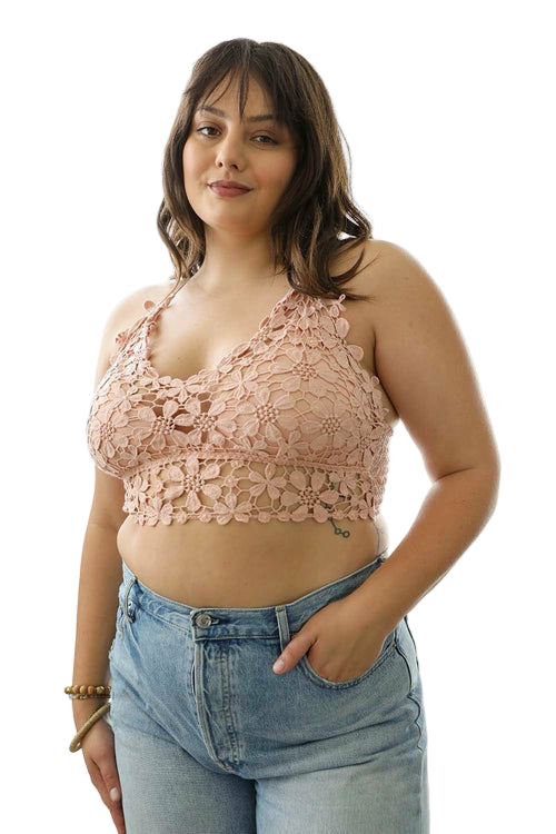 Crochet Daisy Longline Bralette