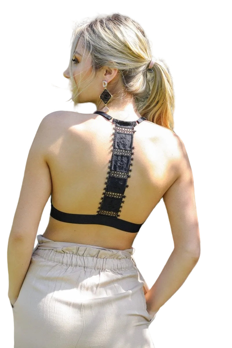 Crochet T Back Bralette