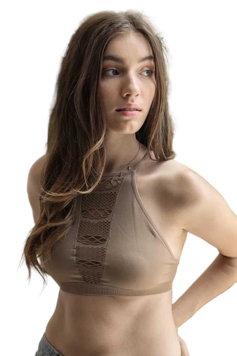 Cutout High Neck Halter