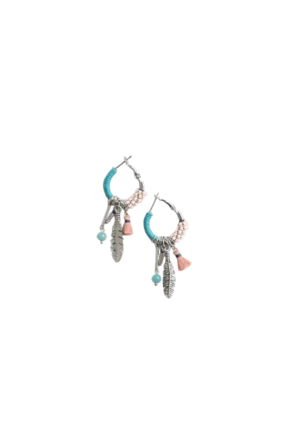 Dainty Feather Hoop Earrings
