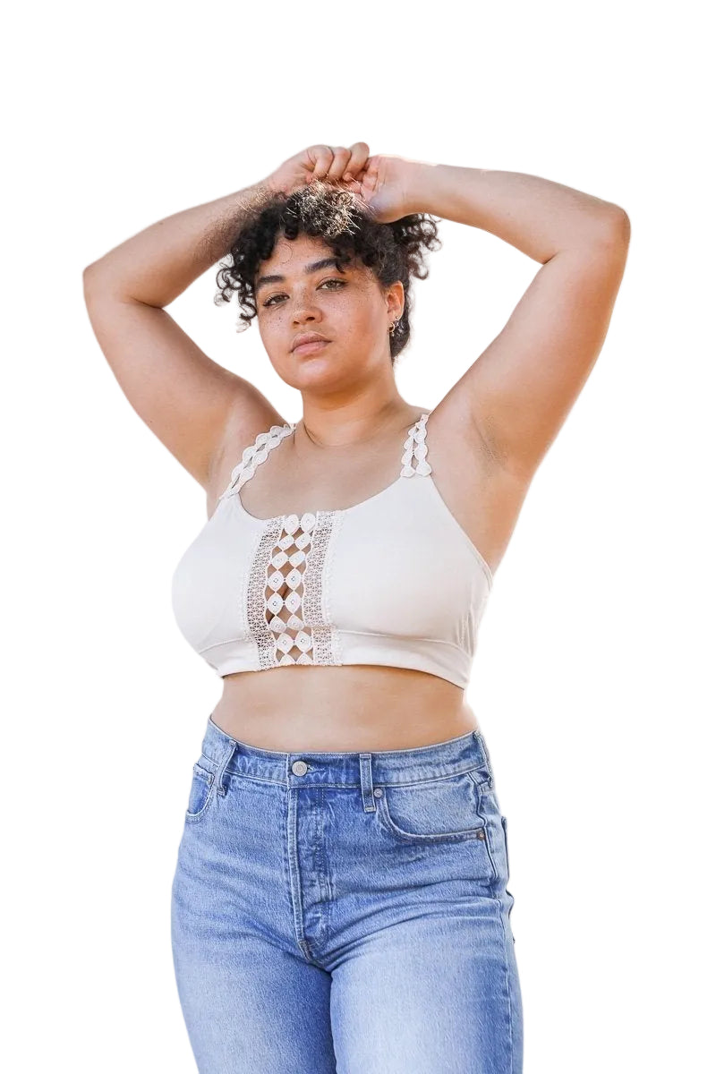 Eye Lace Applique Bralette