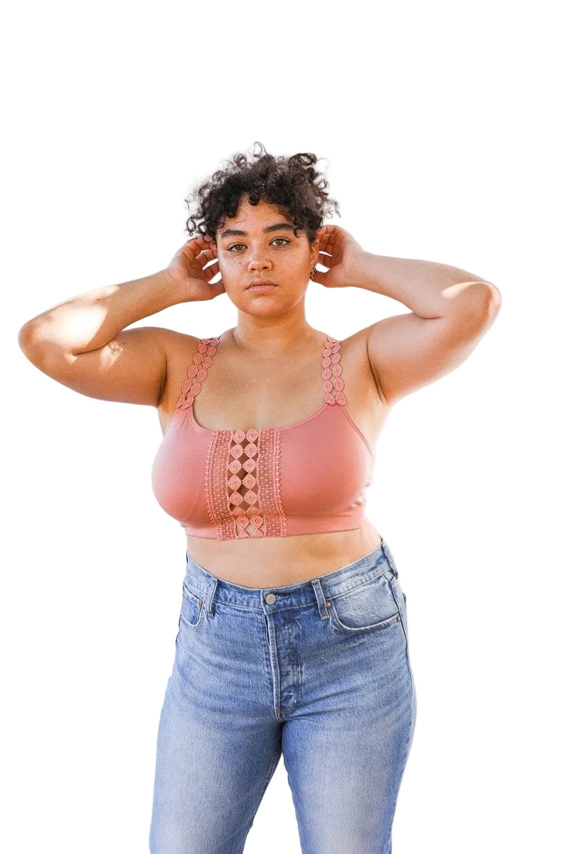 Eye Lace Applique Bralette