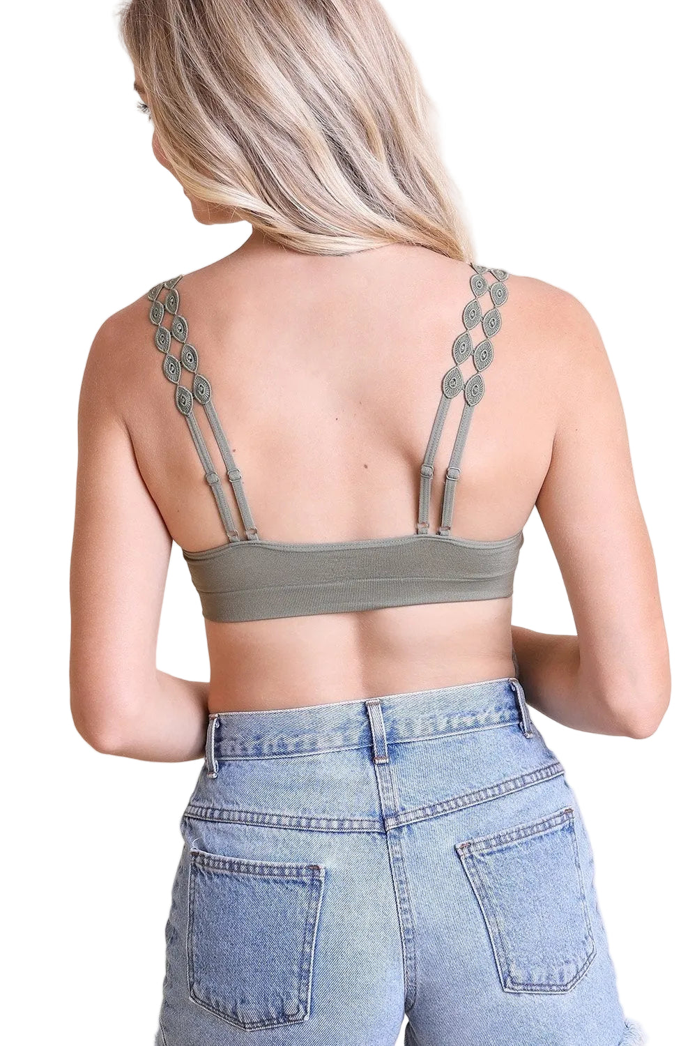 Eye Lace Applique Bralette