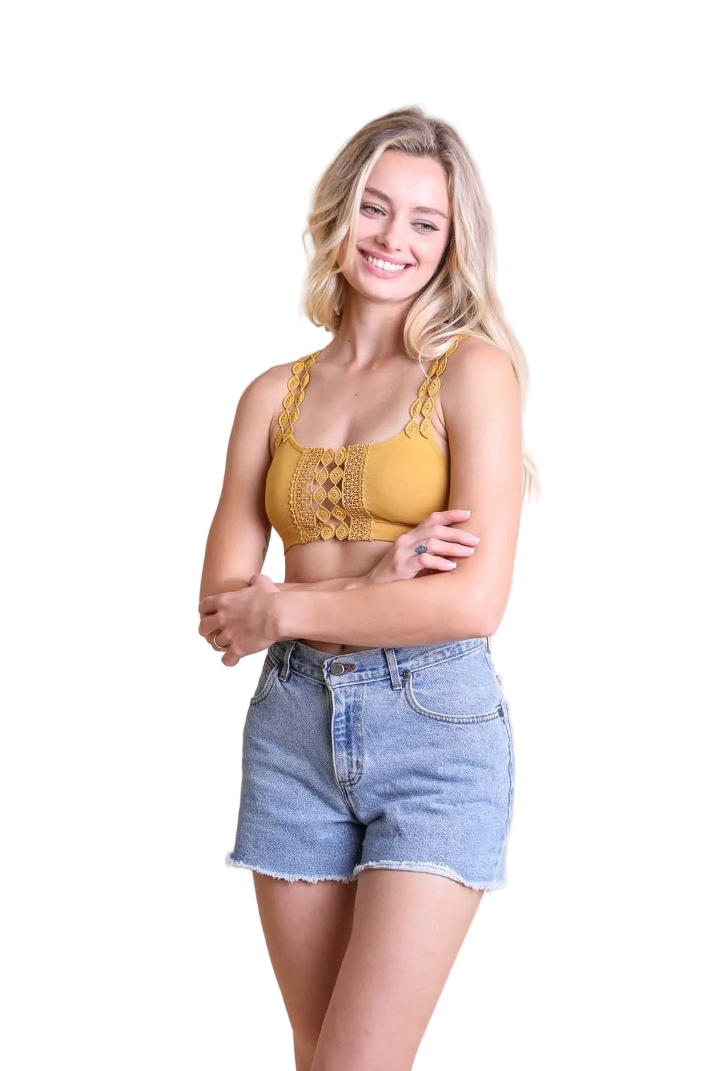 Eye Lace Applique Bralette