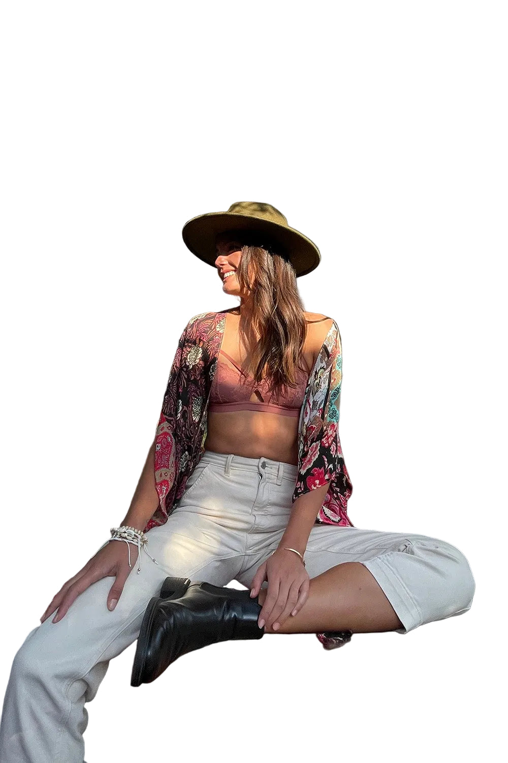 Floral Lace Strappy Bralette