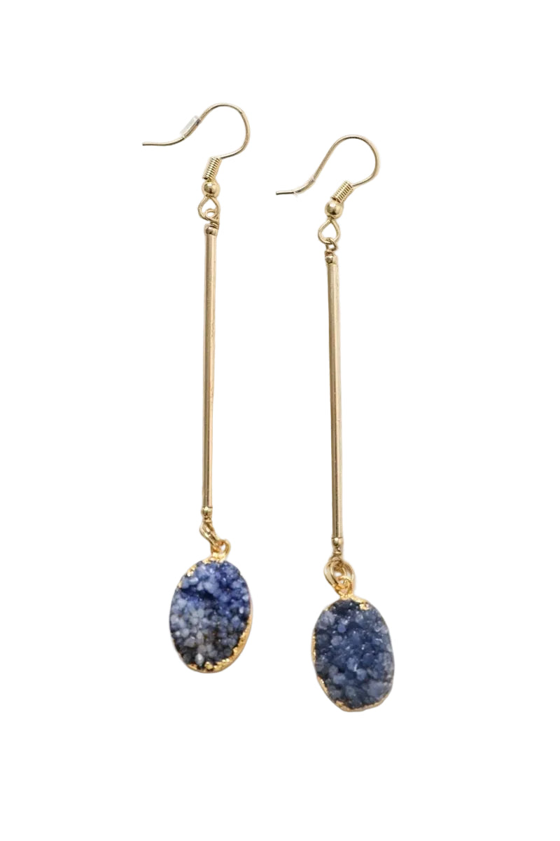 Gemstone Drop Earrings