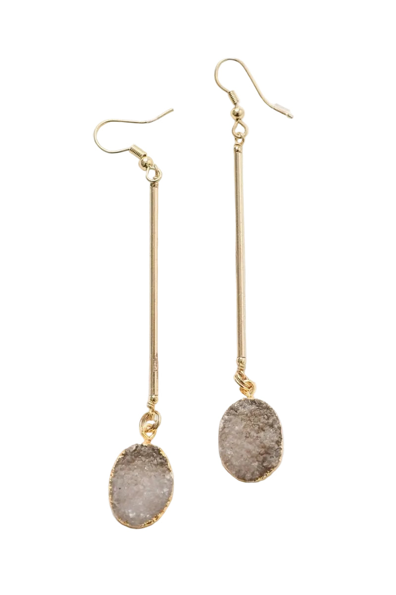 Gemstone Drop Earrings