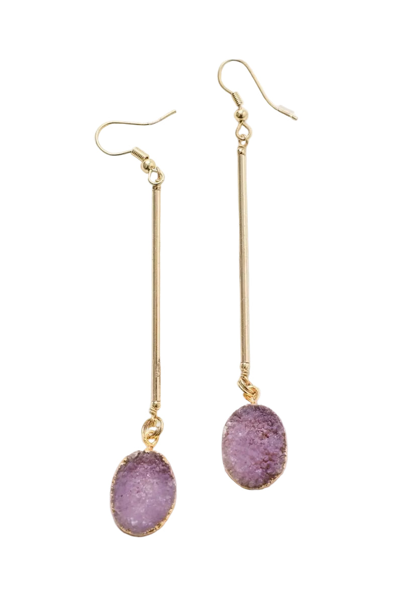 Gemstone Drop Earrings