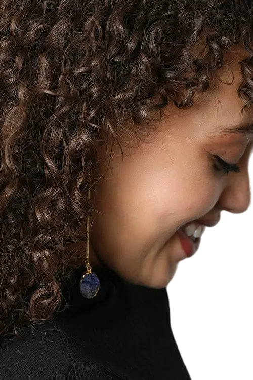 Gemstone Drop Earrings