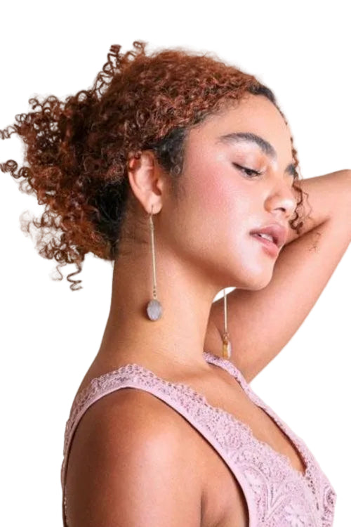 Gemstone Drop Earrings