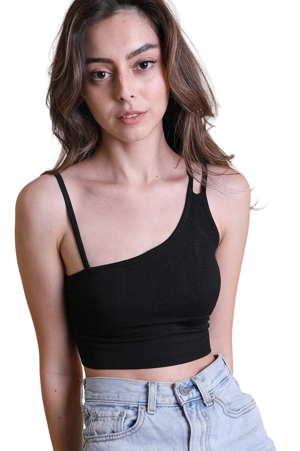 Offset Shoulder Brami Top