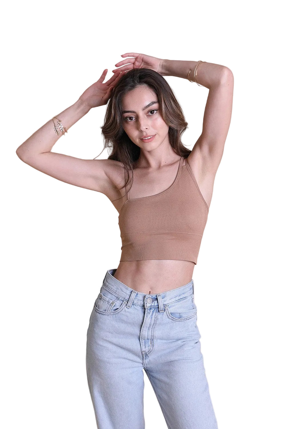 Offset Shoulder Brami Top