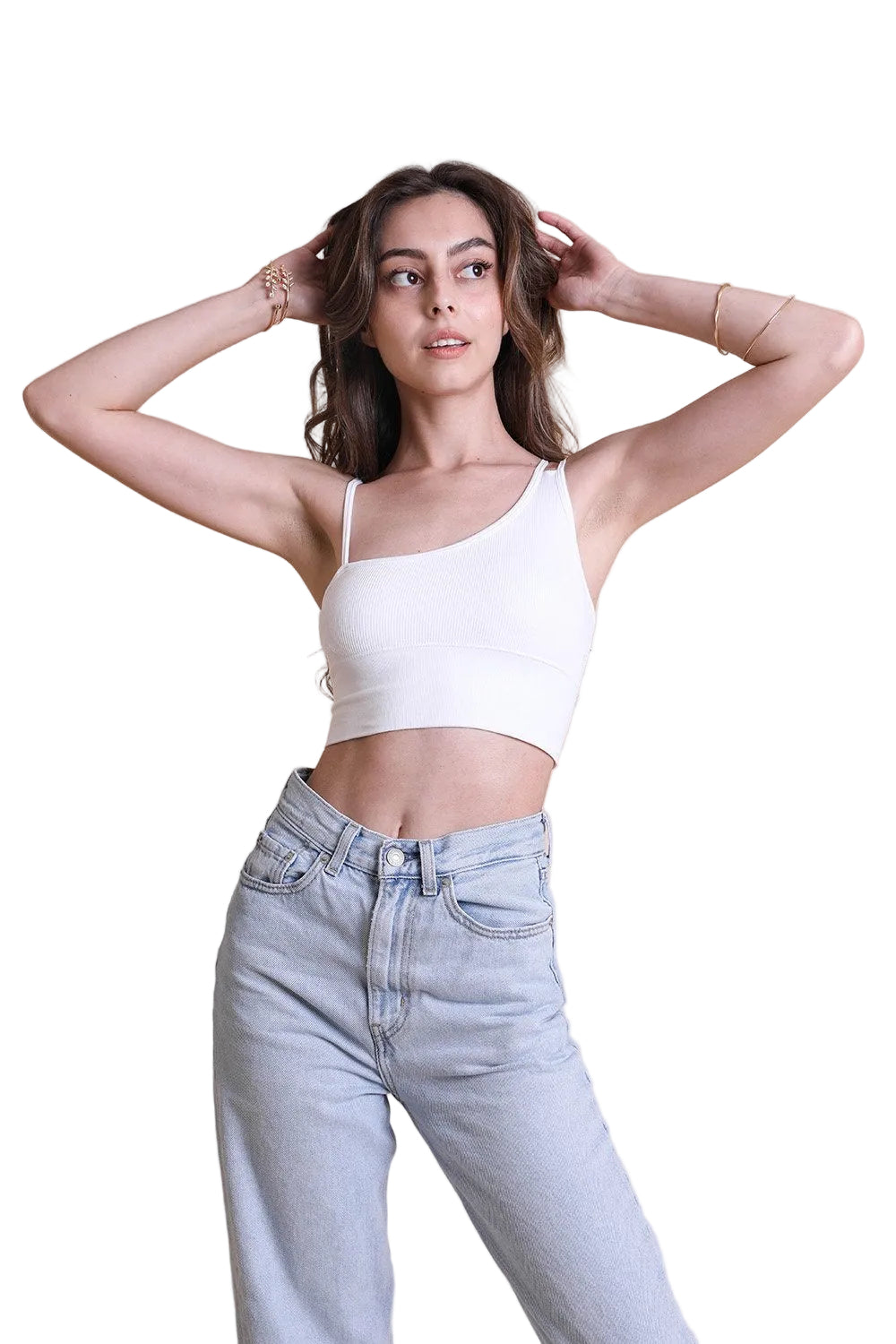 Offset Shoulder Brami Top