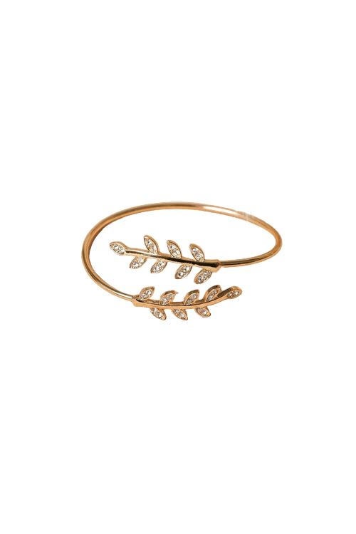 Olive Branch Minimal Bracelet