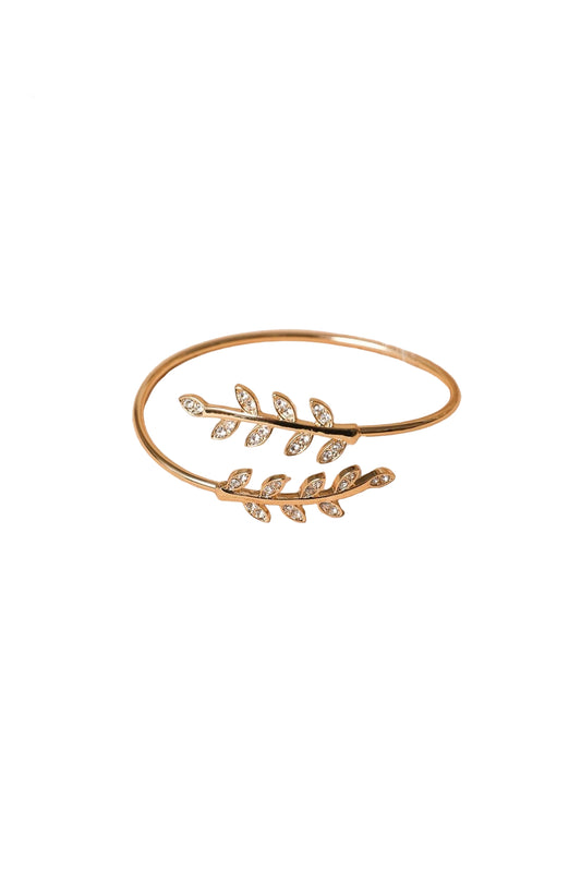 Olive Branch Minimal Bracelet