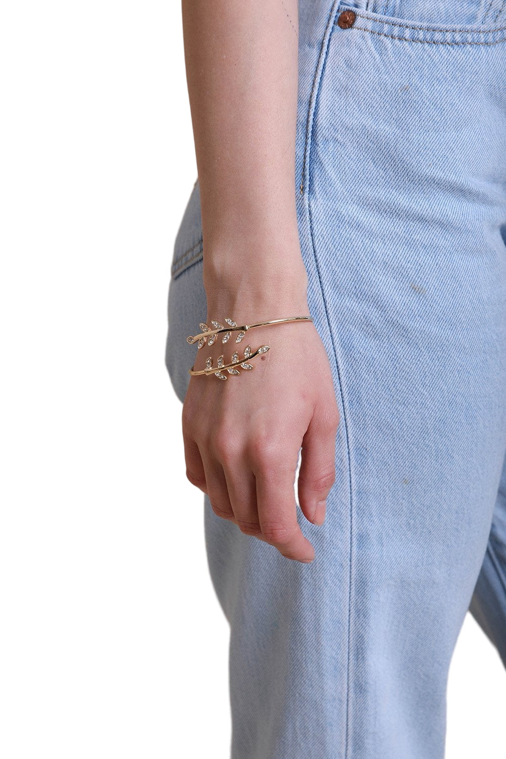 Olive Branch Minimal Bracelet
