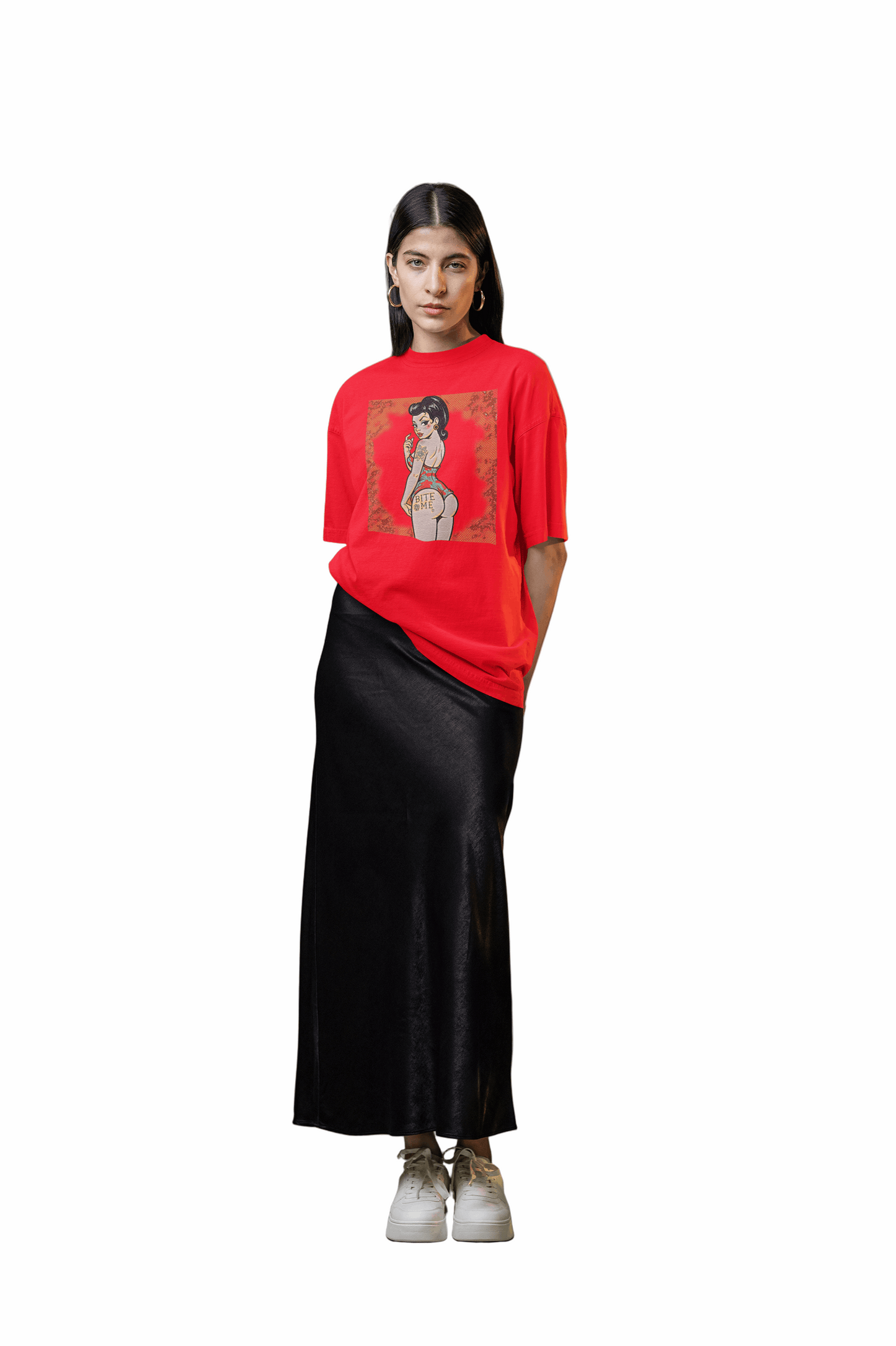 Bite Me Pin Up Graphic Tee